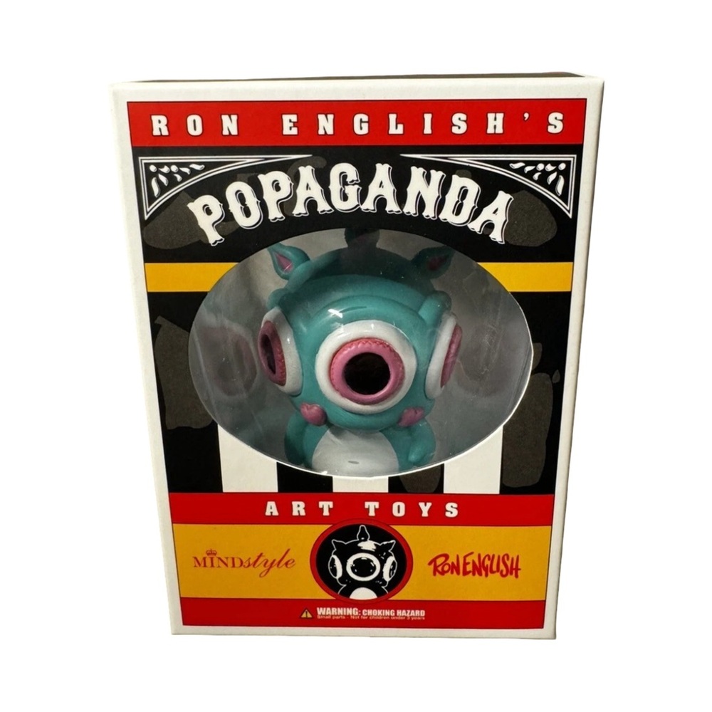 Ron English Popaganda Circus Sideshow Cyclops Creature Teal Variant Art Toy